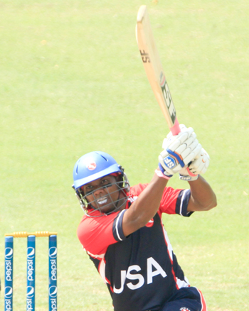 Steve Massiah hit a brilliant 107 from 55 balls which include eight fours and eight sixes.