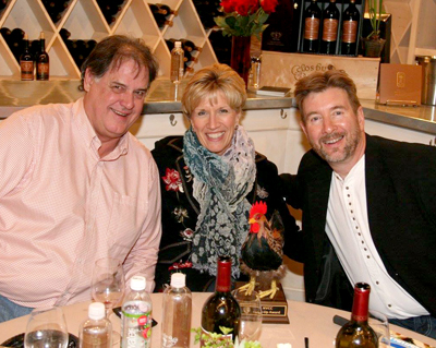 NVCC Club Members enjoying the annual Awards Dinner at Clos du Val WInery. (L-R) Russell Gold, Robin Richardson, Clive Richardson.