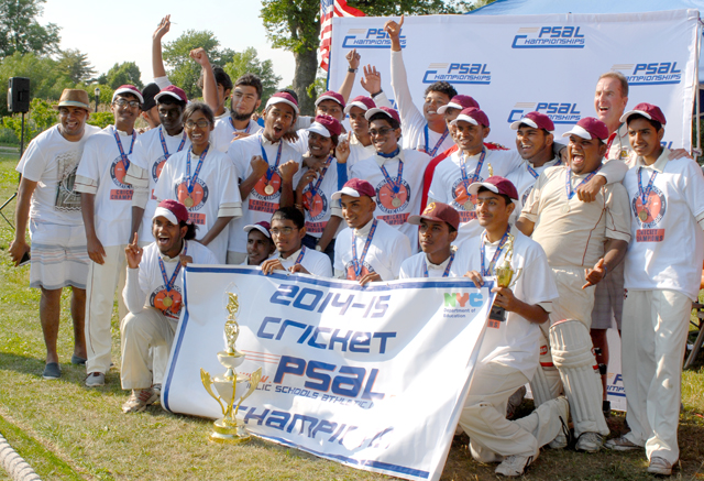 Public Schools Athletic League cricket champions Richmond Hill High