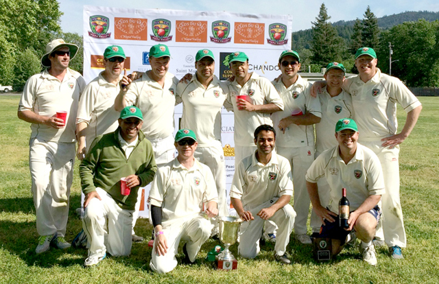 •The victorious Rest of the World team. Back row (L-R) Martin Mackenzie, Clive Richardson, Bernie Peacock, Kiranpreet Singh, Abhijit Adhye, Adersh Maqsood, Jeff Keene, Dale Moorhouse. Front Row (L-R) Bijoy Ojha, Andrew Healy, Amritpal Bhatal, Bill Nancarrow, not in picture.