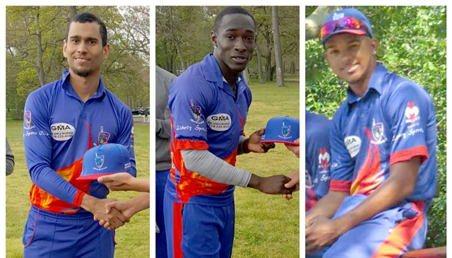 Francis Mendonca (left) struck 81 against FCC, Trinson Carmichael (center) scored 52 against FCC & Jamiel Jackman (right) bowled with pace and accuracy picking up 3 for 34 over 13 overs in the two games.