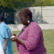 State Senator Roxanne Persaud Bowls First Ball