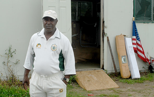 Nathan Henderson in cricket uniform