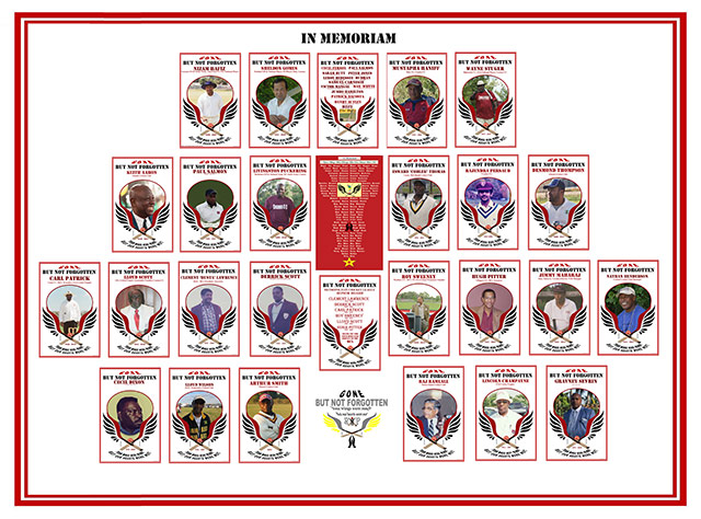 memorial flyer of players
