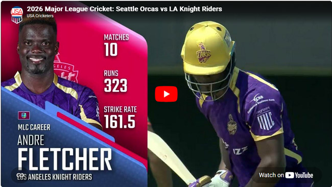 2026 Major League Cricket: Seattle Orcas vs LA Knight Riders