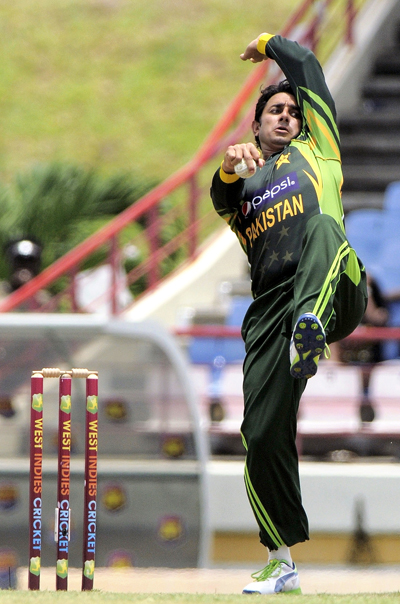 Saeed Ajmal has 447 wickets to his credit in international cricket. WICB Media Photo/Randy Brooks