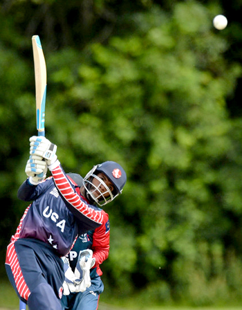 USA opener Akeem Dodson top scored with 39. Picture credit: Oliver McVeigh / ICC / SPORTSFILE