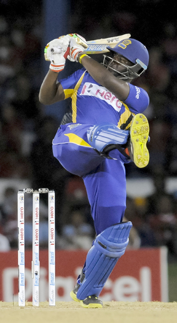 Steven Taylor of USA representing Barbados Tridents during the Caribbean Premier League 2015. (Photo by Randy Brooks/CPL)