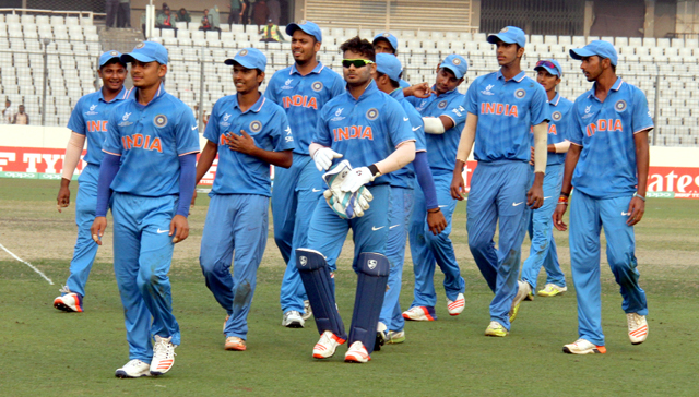 India Under-19 team. Photos: ICC