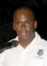 Former West Indies player Rawl Lewis.