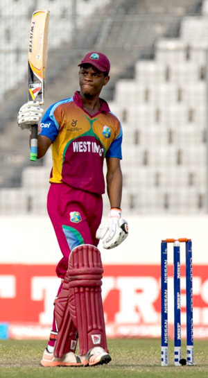 Shimron Hetmyer who led the West Indies Under-19 World team to win the ICC Under-19 championship.
