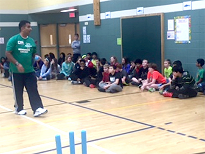 Sham Chotoo of Bowie Boys and Girls Club and Maryland  Youth Cricket Association.