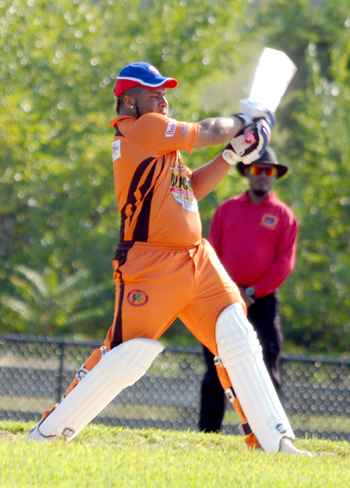 Former West Indies Under-19 player Tristan Coleman hit 101 in Westbury win. Photo by Shiek Mohamed