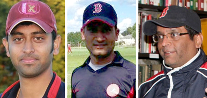 Pictured left to right, Shreenath Rajagopalan, Ravi-Singh and Kiran-Nataraj had an outstanding game.