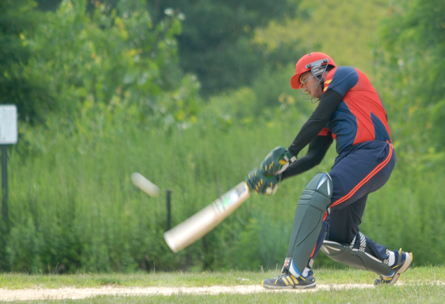 Faisal Taj hit 68 which included seven fours and two sixes. Photo by Shiek Mohamed