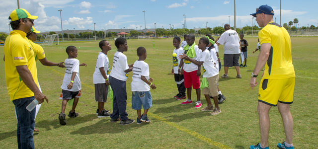 Jamaica Tallawahs And Hero CPL Conduct Coaching Clinic In Florida