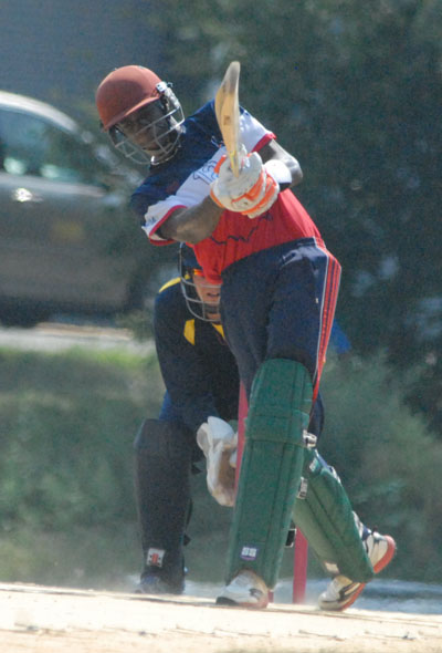 Randall Wilson during his knock of 76.