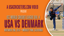 USA vs Denmark at 2016 ICC World Cricket League Division 4 – USA Bowling Part 3