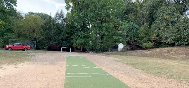 New Pitch For Youth Cricket At University Park Elementary School
