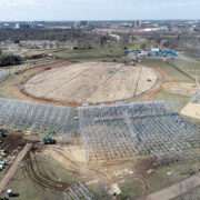 Nassau County Cricket Stadium Takes Form in First Month of Construction