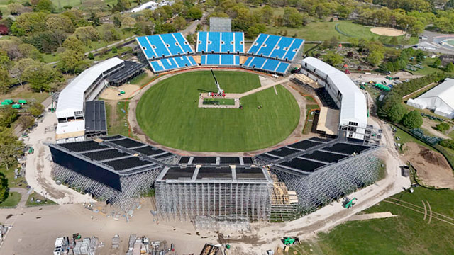 Nassau County International Cricket Stadium Approaches Completion