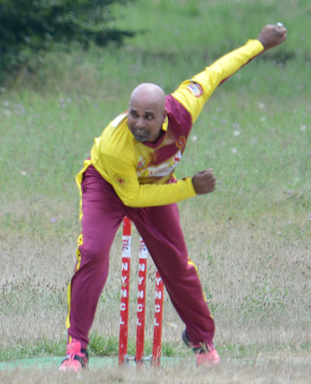 Harry Carrington bowling