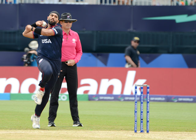 Jasdeep Singh bowling